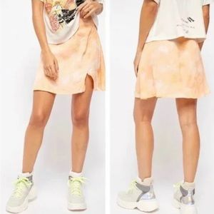 Free People Martine Flirt Peach Tie Dye Skirt